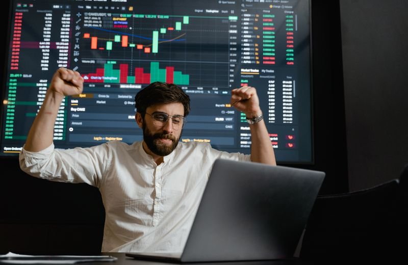 Stock and index trading charts